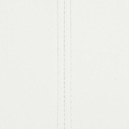 Chaises à manger cantilever lot de 2 blanc similicuir