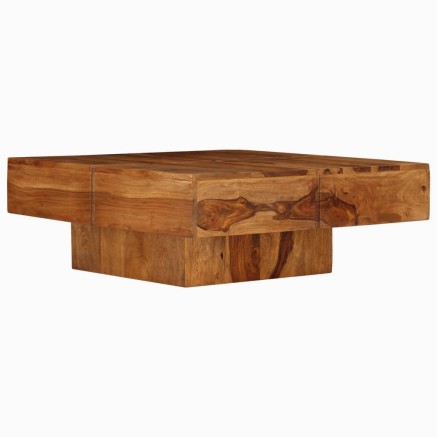 Table basse 80x80x30 cm bois d'acacia massif 2