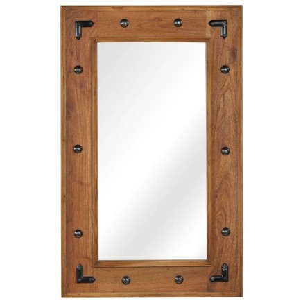 Miroir Bois d'acacia massif 50 x 80 cm
