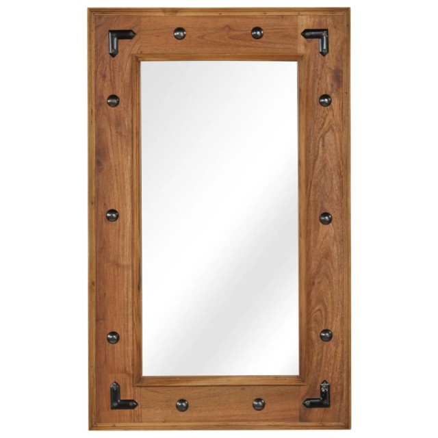 Miroir Bois d'acacia massif 50 x 80 cm