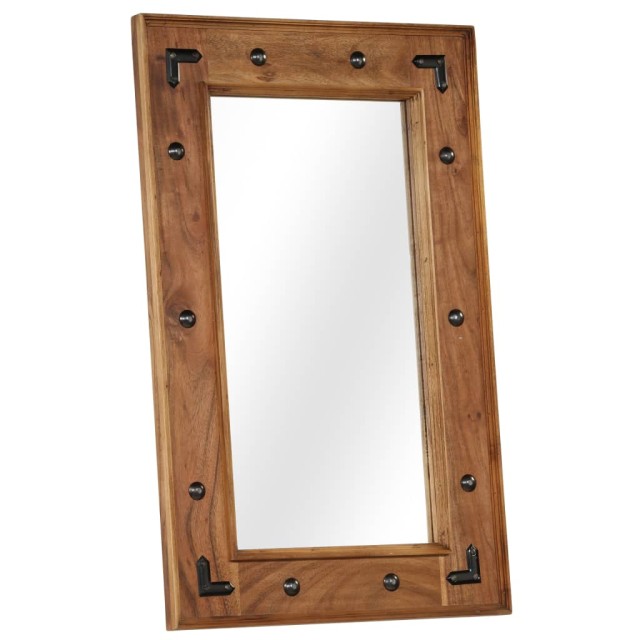 Miroir Bois d'acacia massif 50 x 80 cm