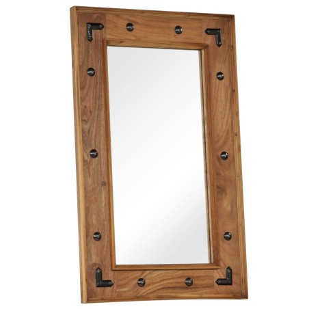 Miroir Bois d'acacia massif 50 x 80 cm
