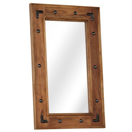Miroir Bois d'acacia massif 50 x 80 cm