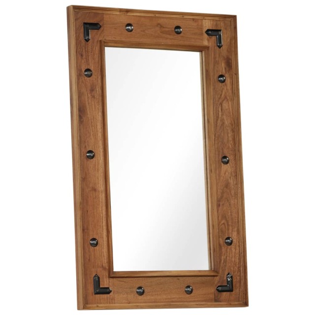 Miroir Bois d'acacia massif 50 x 80 cm