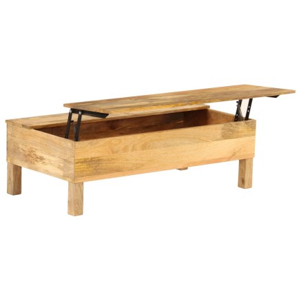 Table basse Bois de manguier massif 110x55x35 cm