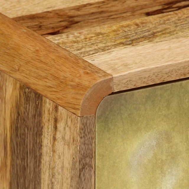 Meuble TV Bois de manguier massif 120x30x45 cm