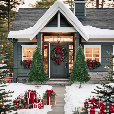 Arbre de Noël artificiel aiguilles réalistes 150 cm vert