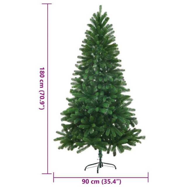 Arbre de Noël artificiel aiguilles réalistes 180 cm vert