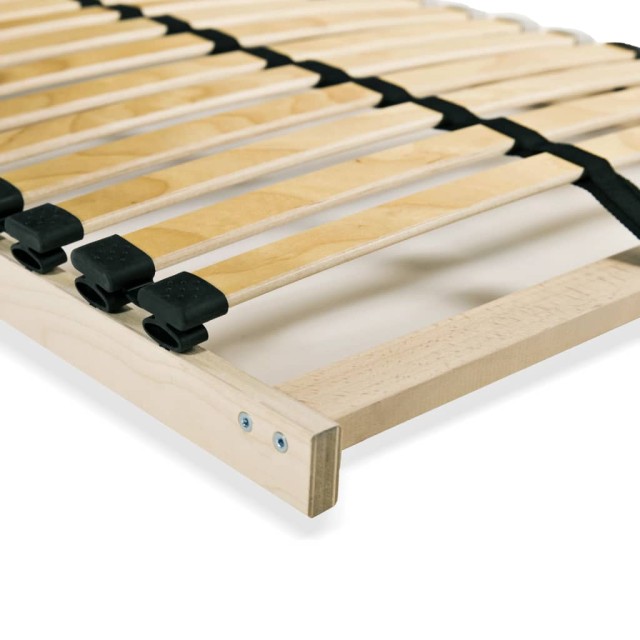 Sommier à lattes sans matelas avec 28 lattes 7 zones 90x200 cm