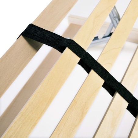 Sommier à lattes sans matelas avec 28 lattes 7 zones 100x200 cm