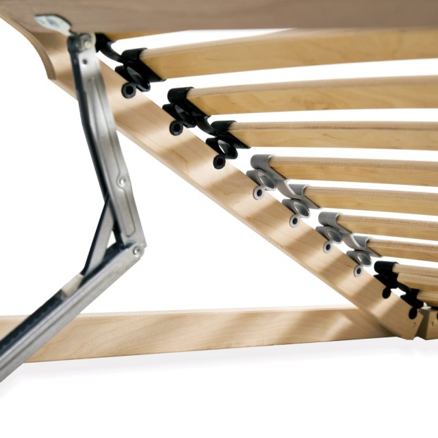 Sommier à lattes sans matelas avec 28 lattes 7 zones 70x200 cm