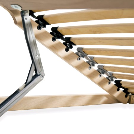 Sommier à lattes sans matelas avec 28 lattes 7 zones 70x200 cm