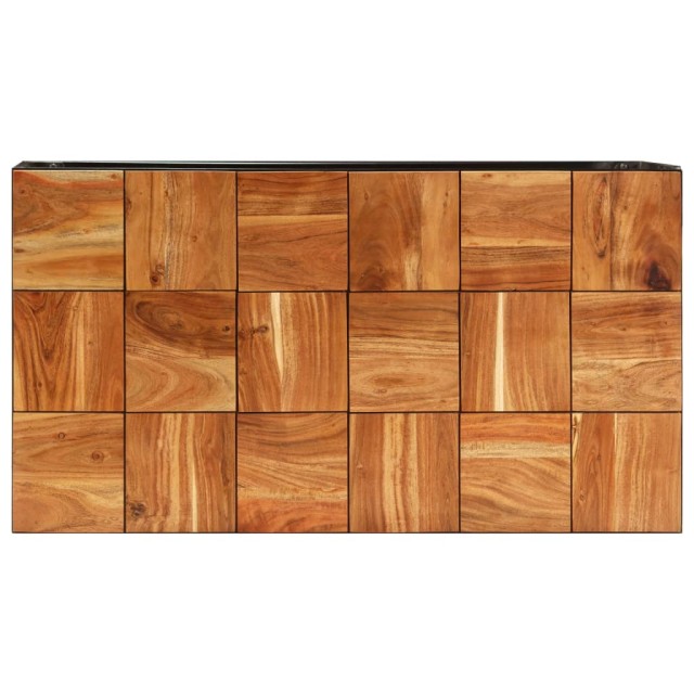 Table basse 110x60x40 cm Bois d'acacia solide et acier