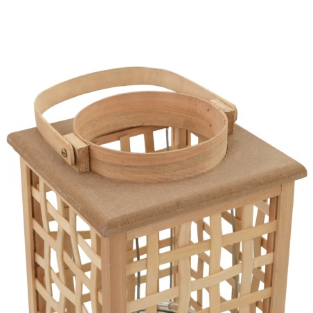 Bougeoir suspendu Bambou Naturel