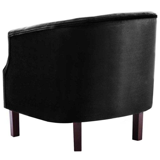 Fauteuil noir velours
