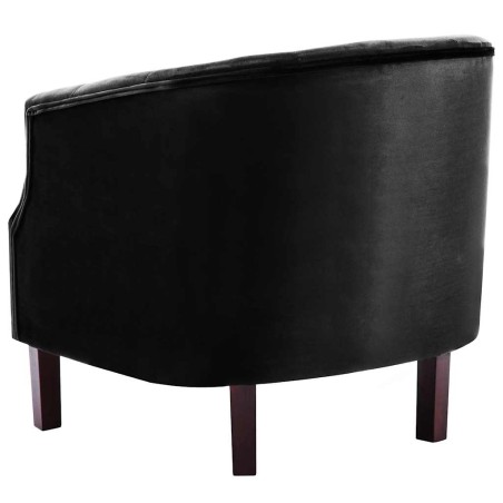 Fauteuil noir velours