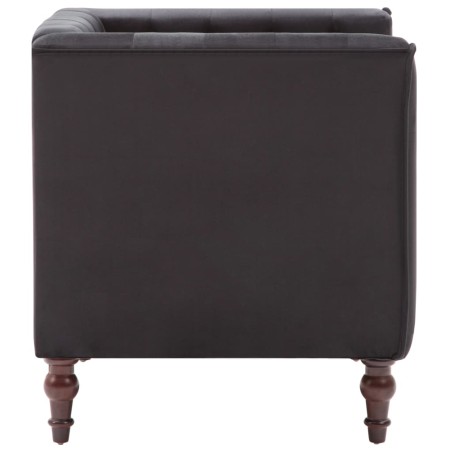 Fauteuil noir velours