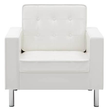 Fauteuil Blanc 75x70x75 cm Similicuir