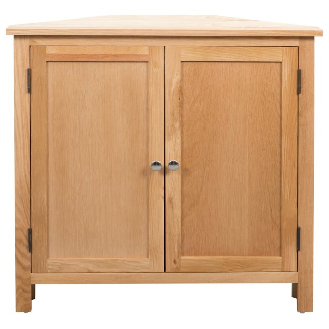 Armoire d'angle 80x33,5x78 cm Bois de chêne massif