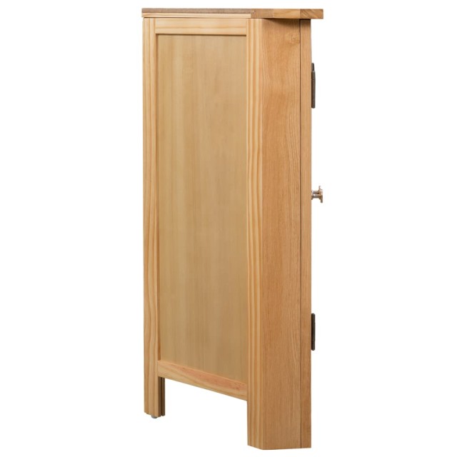 Armoire d'angle 80x33,5x78 cm Bois de chêne massif