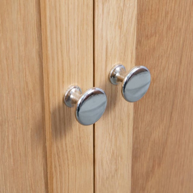 Armoire d'angle 80x33,5x78 cm Bois de chêne massif