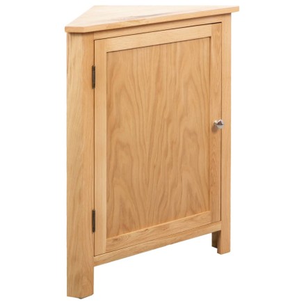 Armoire d'angle 59 x 45 x 80 cm Bois de chêne massif