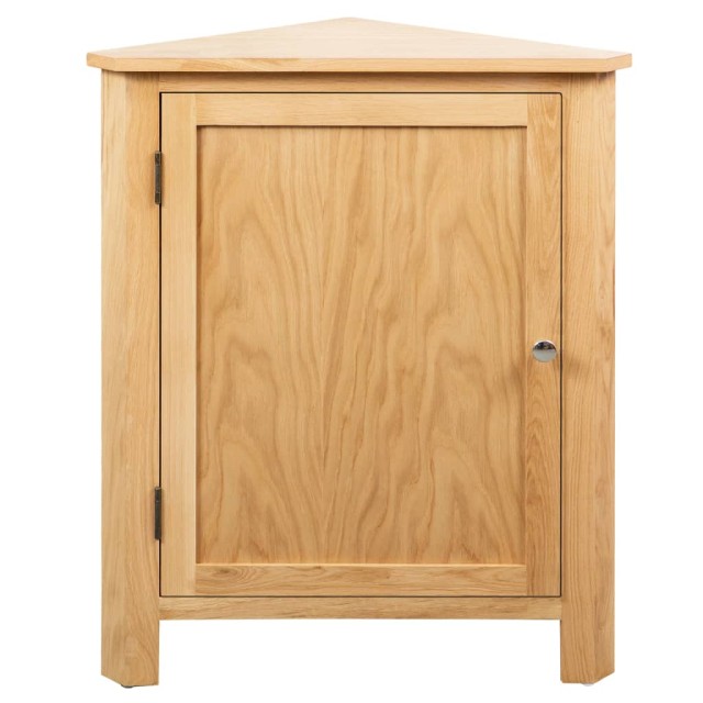 Armoire d'angle 59 x 45 x 80 cm Bois de chêne massif