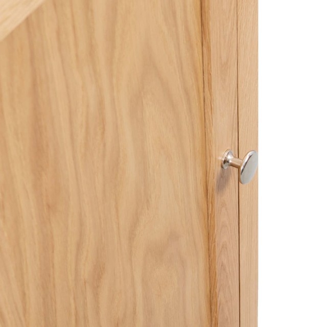 Armoire d'angle 59 x 45 x 80 cm Bois de chêne massif