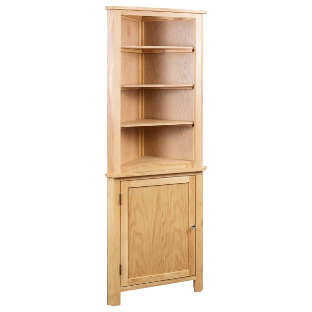 Armoire d'angle 59x36x180 cm Bois de chêne massif