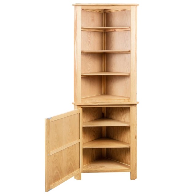 Armoire d'angle 59x36x180 cm Bois de chêne massif