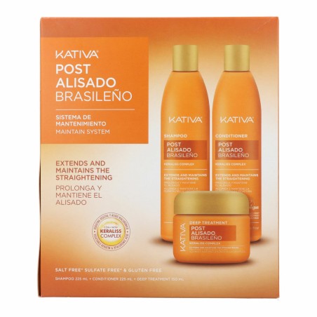 Schampoo + Balsamo Kativa KERATIN EXPRESS 3 Pezzi