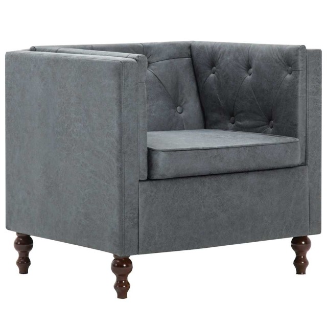 Fauteuil gris tissu