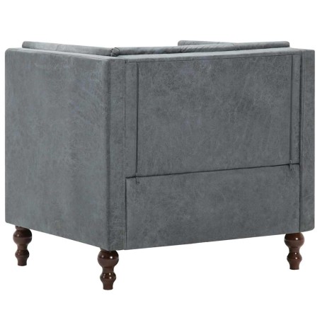 Fauteuil gris tissu