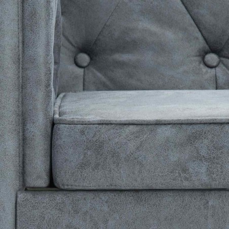 Fauteuil gris tissu