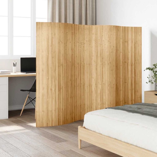 Cloison de séparation Bambou 250 x 165 cm Naturel