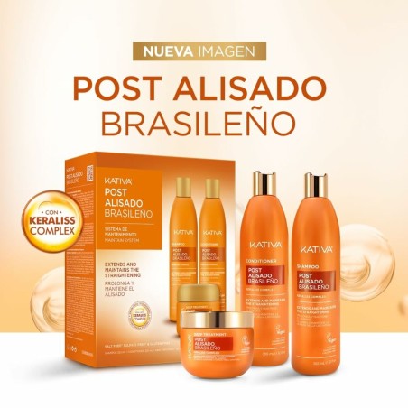 Shampoo und Spülung Kativa KERATIN EXPRESS 3 Stücke