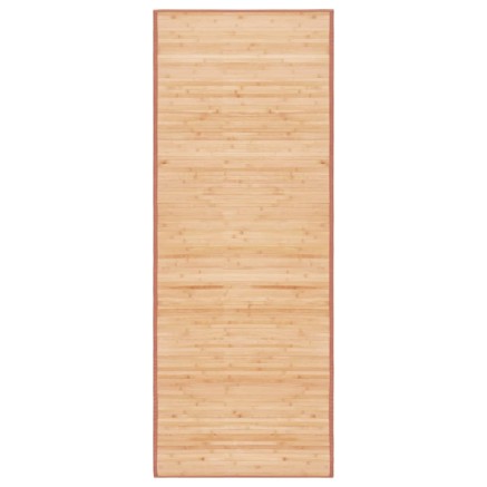 Tapis en bambou 80x200 cm Marron