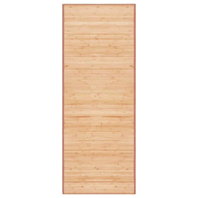 Tapis en bambou 80x200 cm Marron