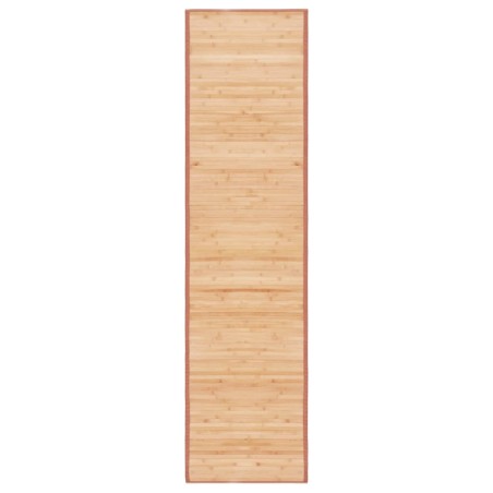 Tapis en bambou 80x300 cm Marron