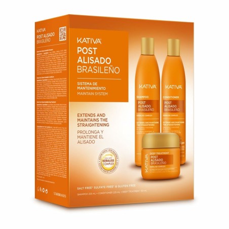 Shampoo und Spülung Kativa KERATIN EXPRESS 3 Stücke