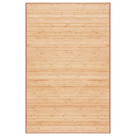 Tapis en bambou 100x160 cm Marron