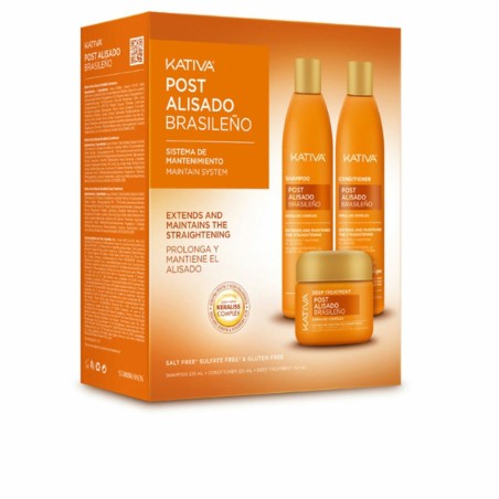 Schampoo + Balsamo Kativa KERATIN EXPRESS 3 Pezzi