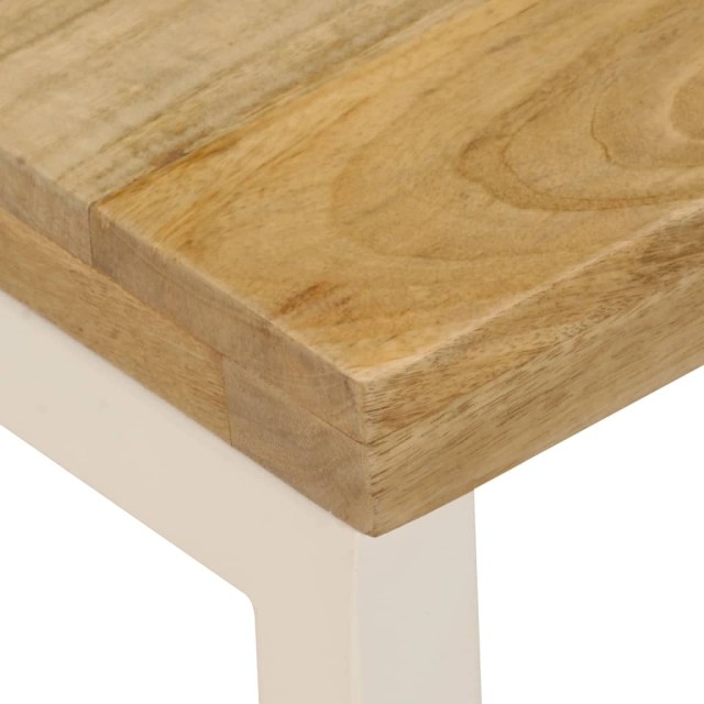 Table basse 100x50x35 cm Bois de manguier solide et acier