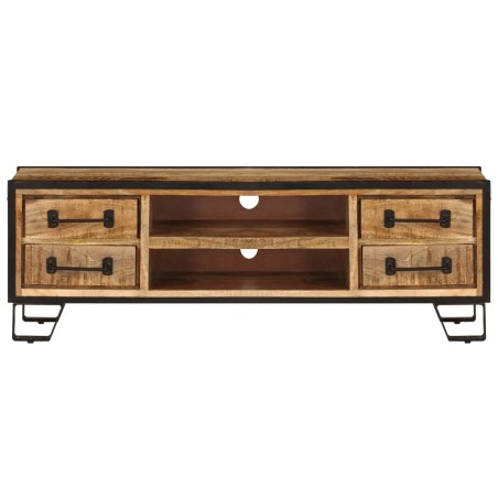 Meuble TV avec tiroirs 120x30x40 cm Bois massif de manguier