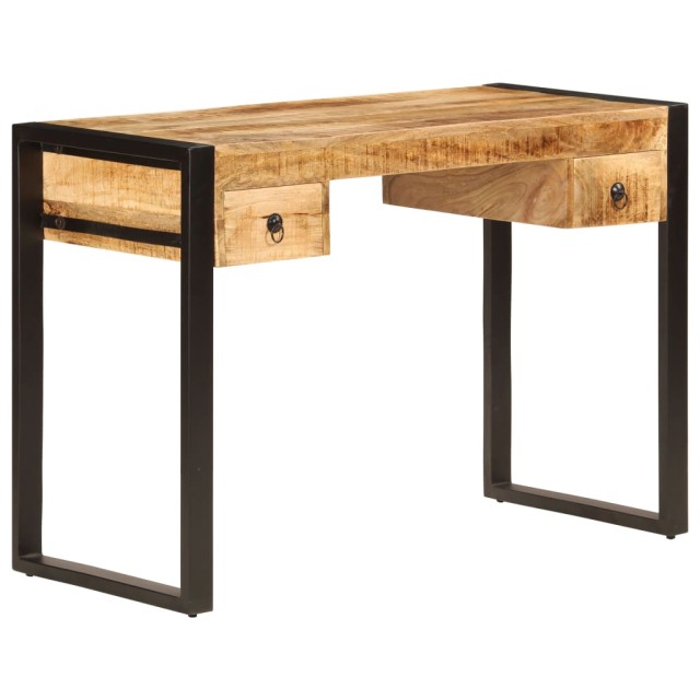 Bureau avec 2 tiroirs 110x50x77 cm Bois solide de manguier