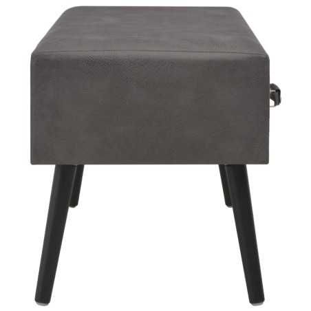Table basse Gris 80x40x46 cm Similicuir