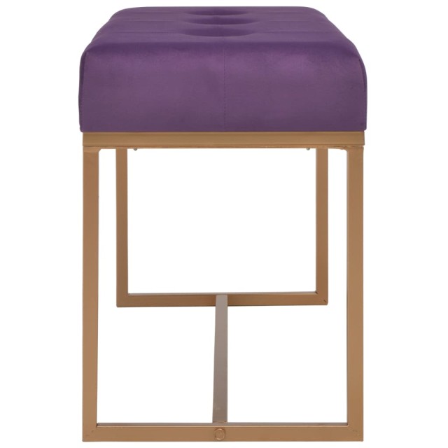 Banc 80 cm Violet Velours