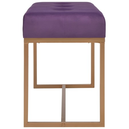 Banc 80 cm Violet Velours