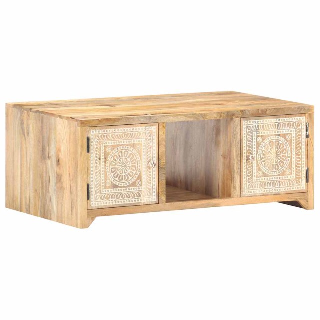 Table basse 90x50x35 cm Bois solide de manguier