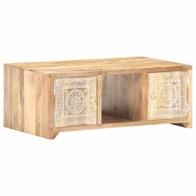 Table basse 90x50x35 cm Bois solide de manguier